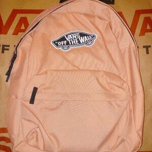 VAN Off The Wall REALM BACKPACK Travel School Book Laptop Bag ROSE DAWN BLACK